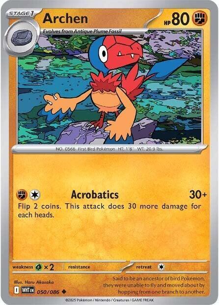 [Reverse Holo - Poke Ball] WHT 050/086 Archen U