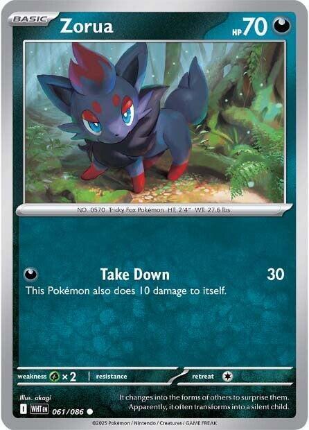 [Reverse Holo - Poke Ball] WHT 061/086 Zorua C