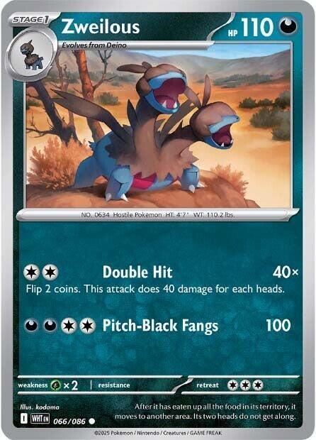 [Reverse Holo - Master Ball] WHT 066/086 Zweilous C