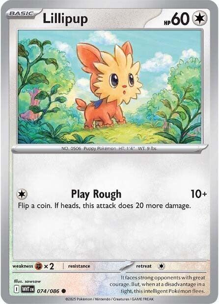 [Reverse Holo - Poke Ball] WHT 074/086 Lillipup C