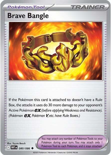 [Reverse Holo - Poke Ball] WHT 080/086 Brave Bangle U