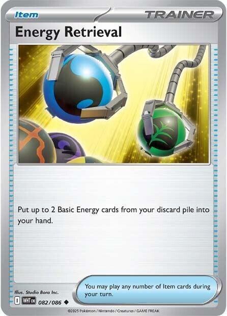[Reverse Holo - Poke Ball] WHT 082/086 Energy Retrieval U
