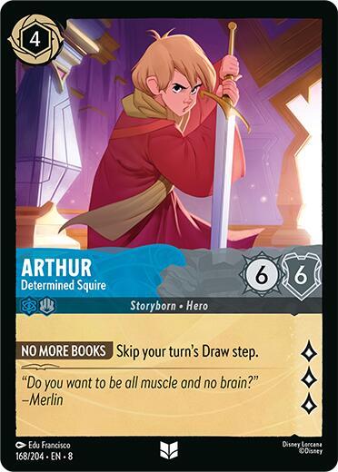 Set 8 168/204 Arthur - Determined Squire U