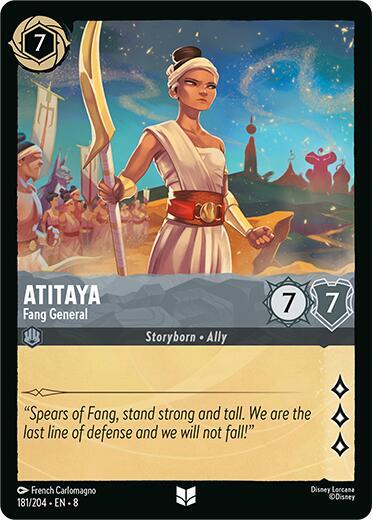 [Foil] Set 8 181/204 Atitaya - Fang General U