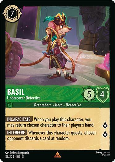 [Foil] Set 8 086/204 Basil - Undercover Detective R