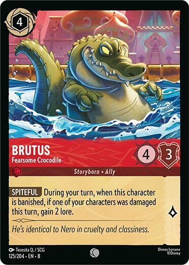 Set 8 125/204 Brutus - Fearsome Crocodile C