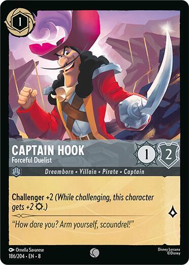 Set 8 186/204 Captain Hook - Forceful Duelist C