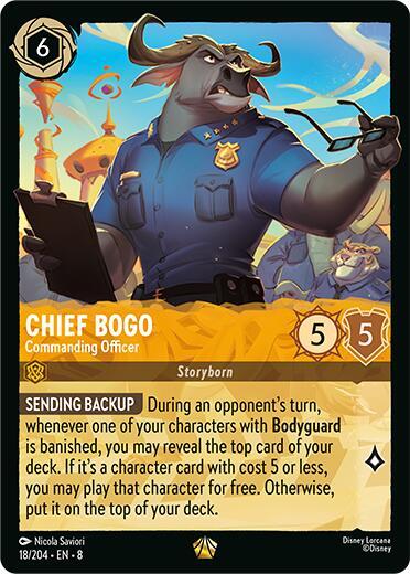[Foil] Set 8 018/204 Chief Bogo- Commanding Officer L