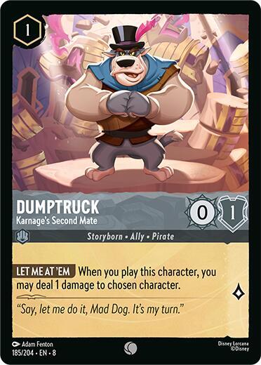[Foil] Set 8 185/204 Dumptruck - Karnage's Second Mate C