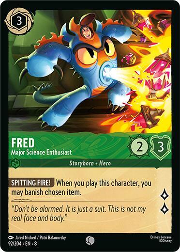 [Foil] Set 8 092/204 Fred - Major Science Enthusiast C