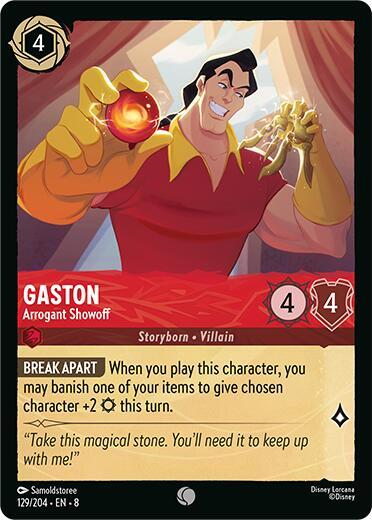 [Foil] Set 8 129/204 Gaston - Arrogant Showoff C