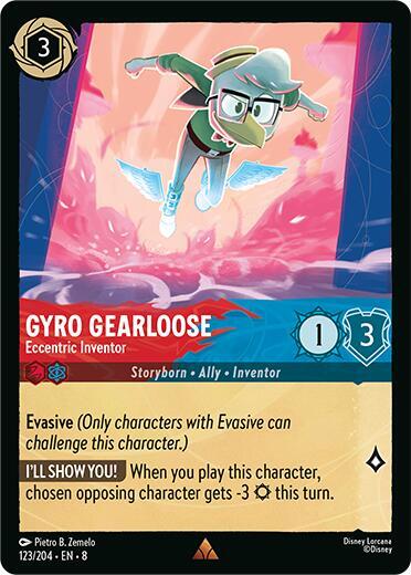 Set 8 123/204 Gyro Gearloose - Eccentric Inventor R