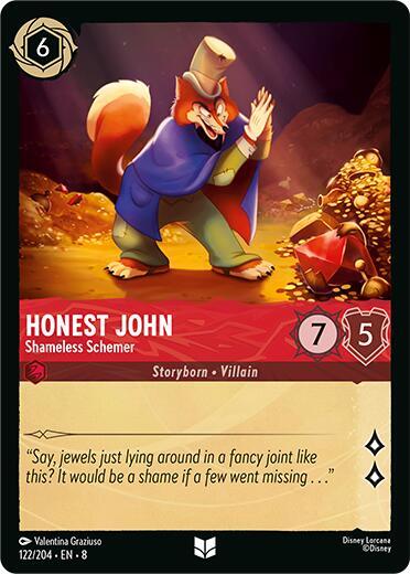 Set 8 122/204 Honest John - Shameless Schemer U
