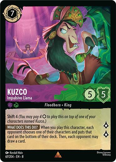 Set 8 067/204 Kuzco - Impulsive Llama R