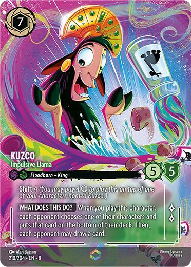 Set 8 210/204 Kuzco - Impulsive Llama (Enchanted) E
