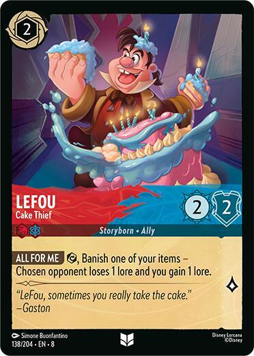[Foil] Set 8 138/204 LeFou - Cake Thief U