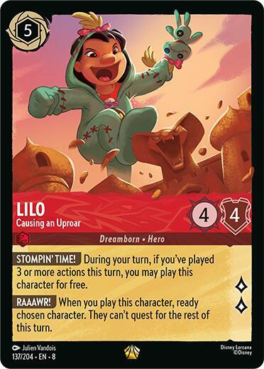 Set 8 137/204 Lilo - Causing an Uproar L