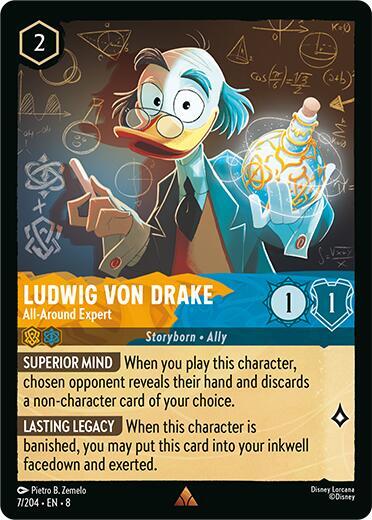 Set 8 007/204 Ludwig Von Drake - All-Around Expert R