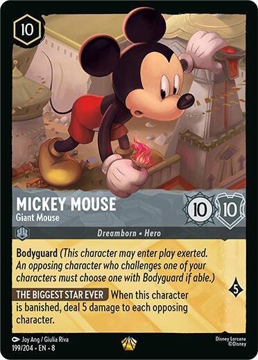 Set 8 199/204 Mickey Mouse - Giant Mouse L