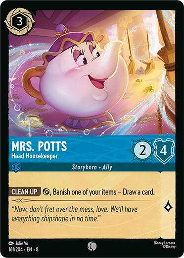 Set 8 161/204 Mrs. Potts - Head Housekeeper C