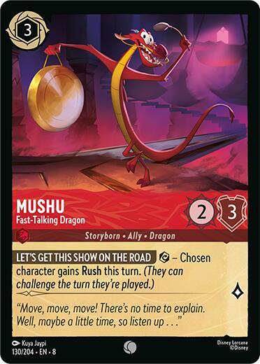[Foil] Set 8 130/204 Mushu - Fast-Talking Dragon C