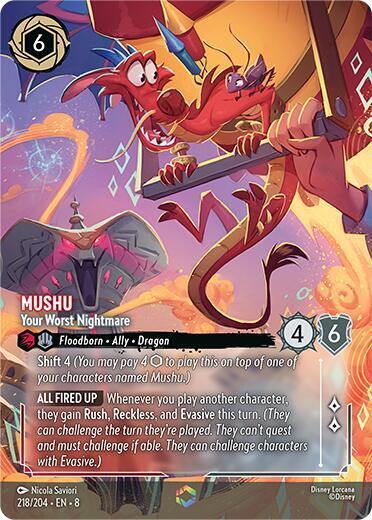 Set 8 218/204 Mushu - Your Worst Nightmare (Enchanted) E