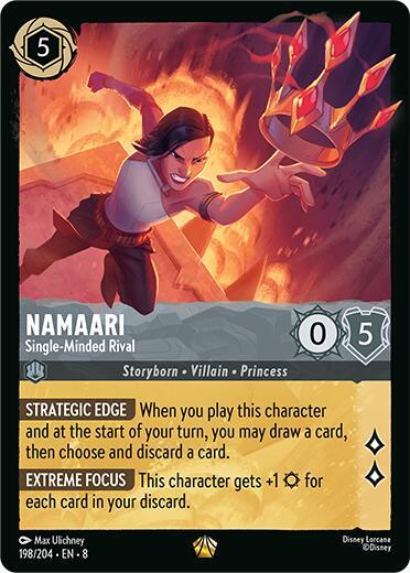[Foil] Set 8 198/204 Namaari - Single-Minded Rival L
