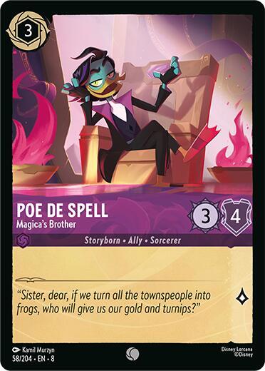 Set 8 058/204 Poe De Spell - Magica's Brother C