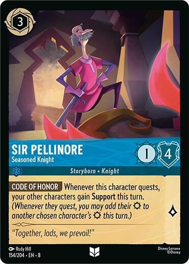 [Foil] Set 8 154/204 Sir Pellinore - Seasoned Knight U