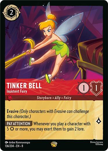 Set 8 136/204 Tinker Bell - Insistent Fairy L