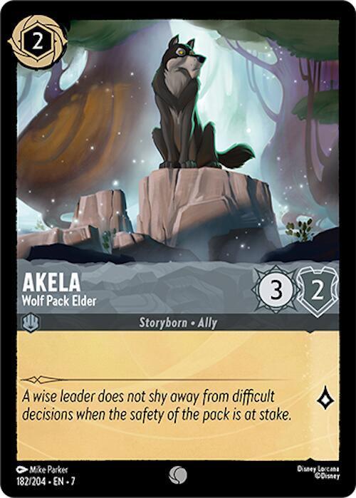 Set 7 182/204 Akela - Wolf Pack Elder C