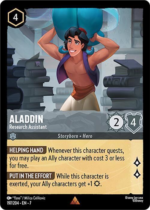 Set 7 197/204 Aladdin - Research Assistant R