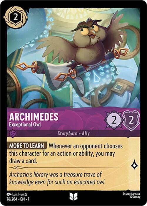 Set 7 076/204 Archimedes - Exceptional Owl U