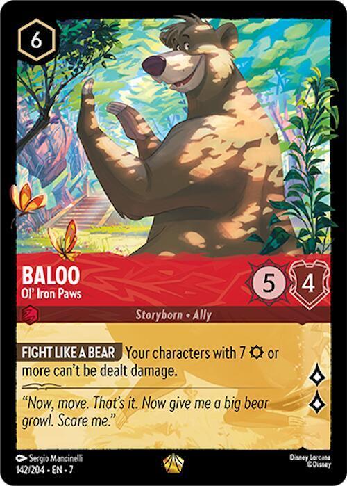 [Foil] Set 7 142/204 Baloo - Ol' Iron Paws L