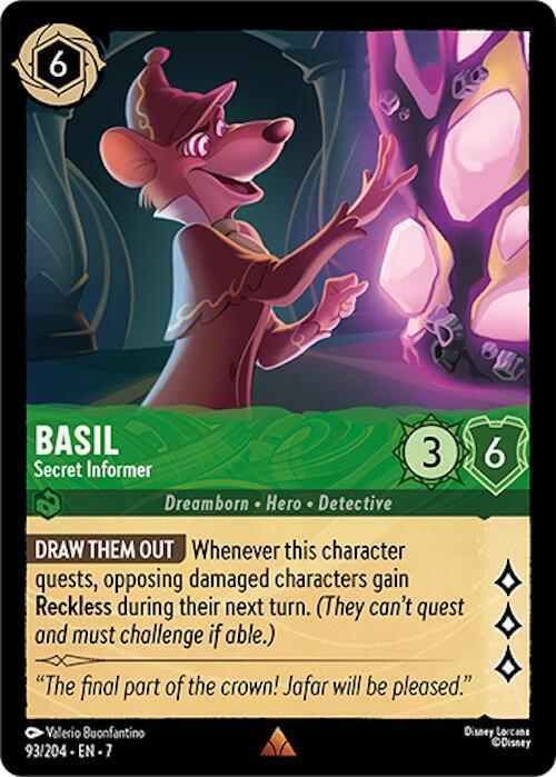 Set 7 093/204 Basil - Secret Informer R