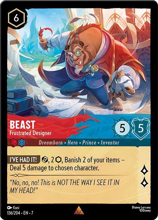 Set 7 136/204 Beast - Frustrated Designer R