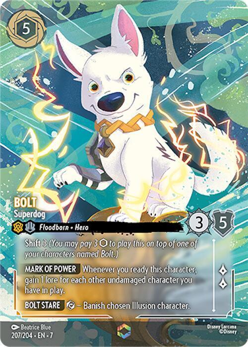 Set 7 207/204 Bolt - Superdog (Enchanted) E