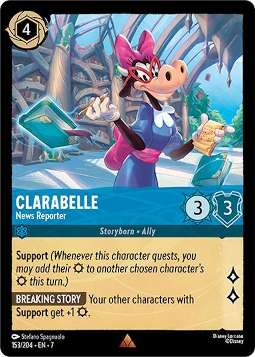 Set 7 153/204 Clarabelle - News Reporter R