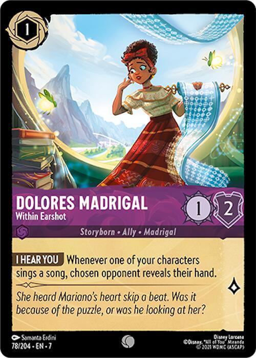 [Foil] Set 7 078/204 Dolores Madrigal - Within Earshot C