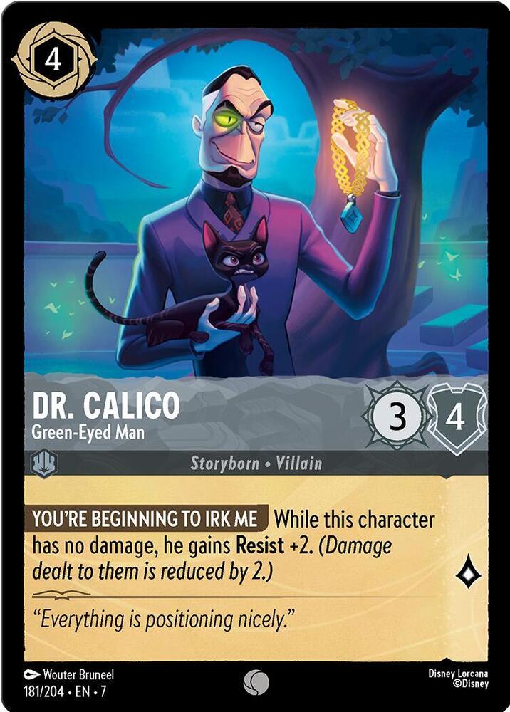 Set 7 181/204 Dr. Calico - Green-Eyed Man C