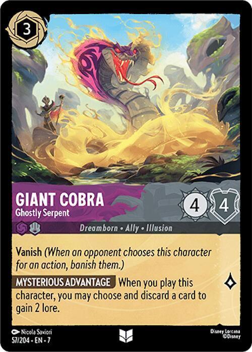 Set 7 057/204 Giant Cobra - Ghostly Serpent U