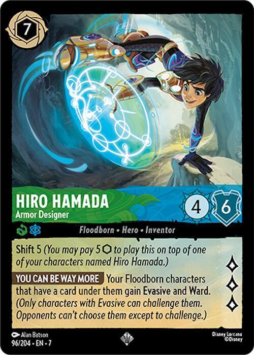 Set 7 096/204 Hiro Hamada - Armor Designer SR