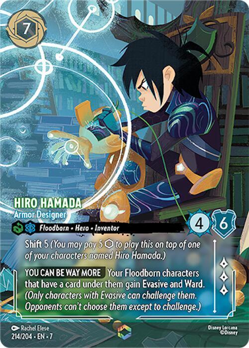 Set 7 214/204 Hiro Hamada - Armor Designer (Enchanted) E