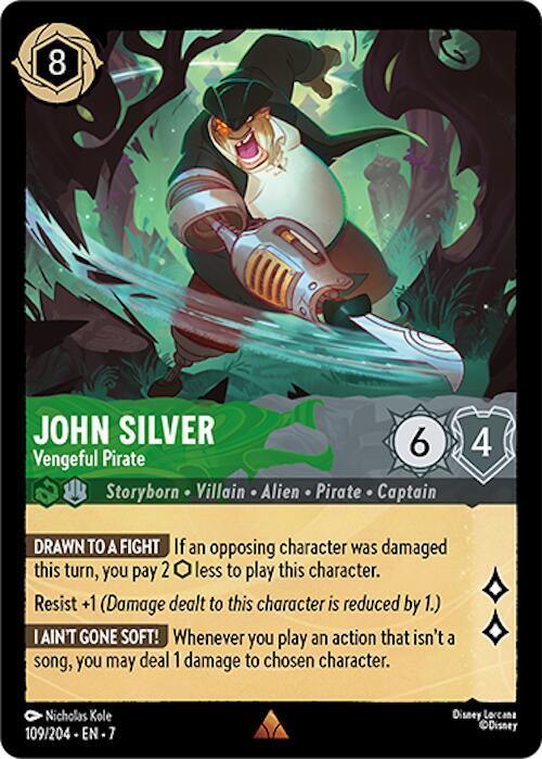 Set 7 109/204 John Silver - Vengeful Pirate R