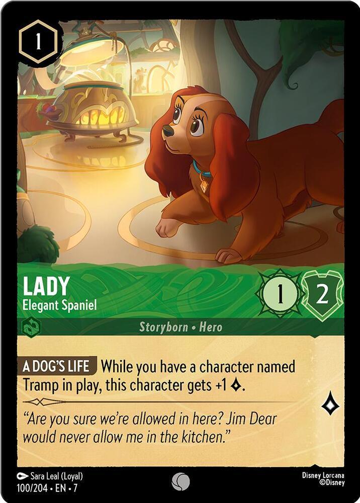 [Foil] Set 7 100/204 Lady - Elegant Spaniel C
