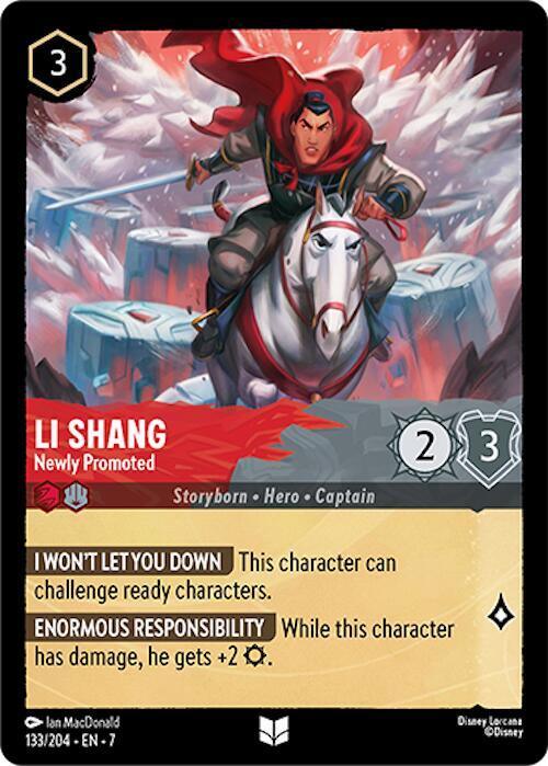 Set 7 133/204 Li Shang - Newly Promoted U