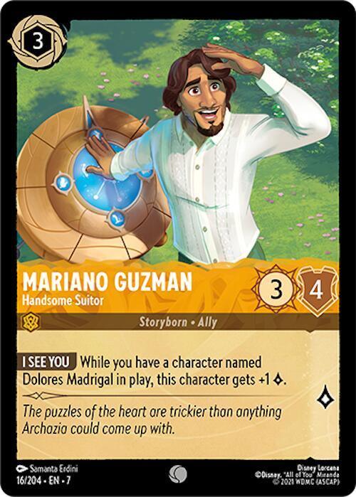 Set 7 016/204 Mariano Guzman - Handsome Suitor C