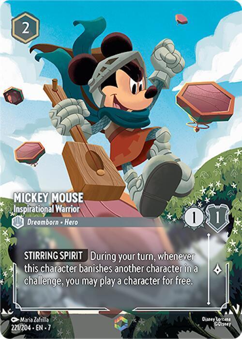 Set 7 221/204 Mickey Mouse - Inspirational Warrior (Enchanted) E