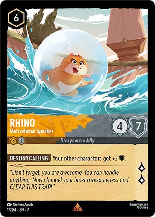 Set 7 001/204 Rhino - Motivational Speaker R