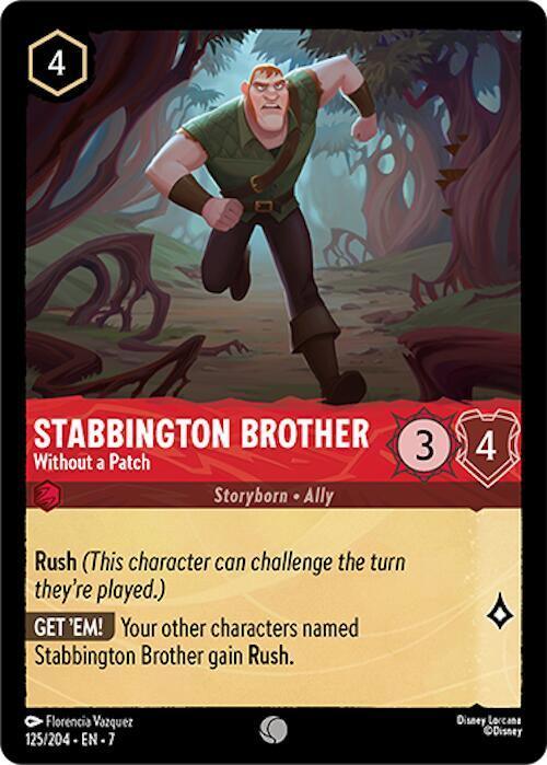 Set 7 125/204 Stabbington Brother - Without a Patch C